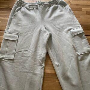 Athleta Easy Fleece Cargo Pants NWT Light Blue/Green